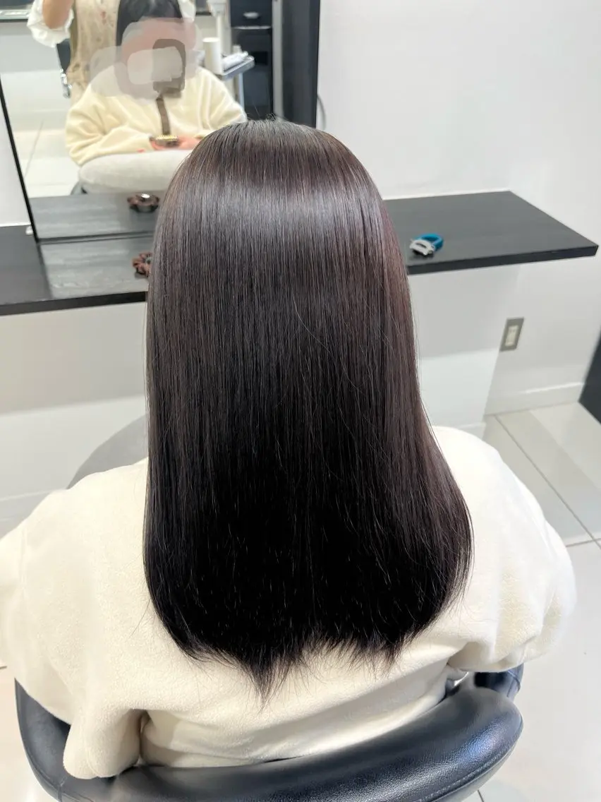 セミロング カラー ヘアカラー トリートメント ブリーチなしWカラー /アレンジ/ユウミのヘアスタイル