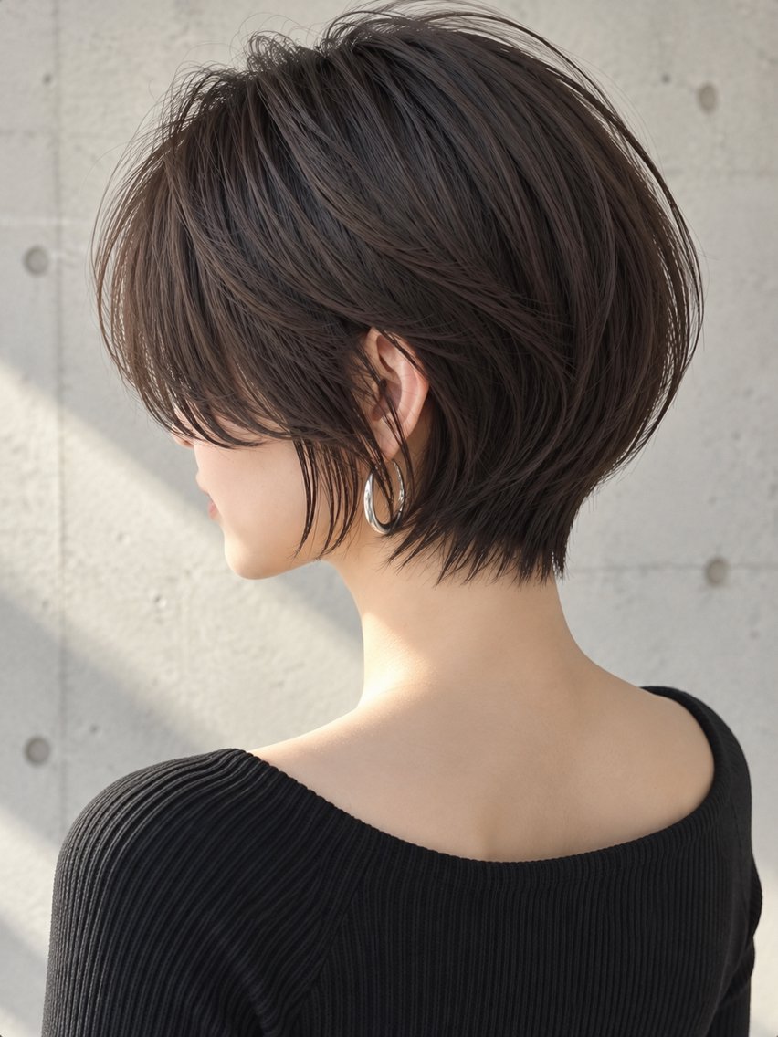 ショート ショートボブ 丸みショート ボブ くびれヘア ショートヘア 【無料】くびれ ショート/COAのヘアスタイル