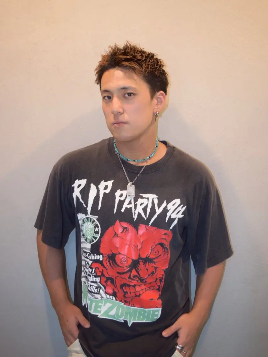 ショート 野元仁一20:00 〜限定価格メニュー✨のヘアスタイル