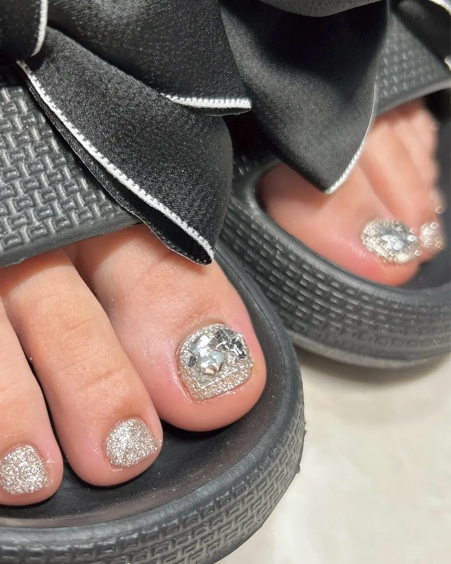 ネイル フットネイル キラキラネイル ハンドネイル ten nail salon かえでのネイルデザイン