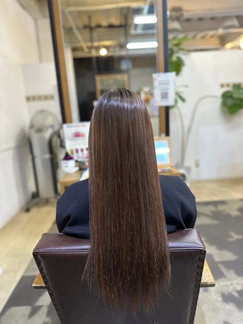 ロング シールエクステ エクステ エクステ BRAS ナカガワのヘアスタイル