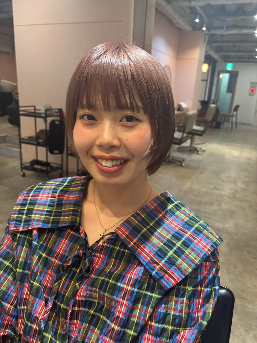 ショート カラー カット ヘアカラー トリートメント Hayashi Shioriのヘアスタイル