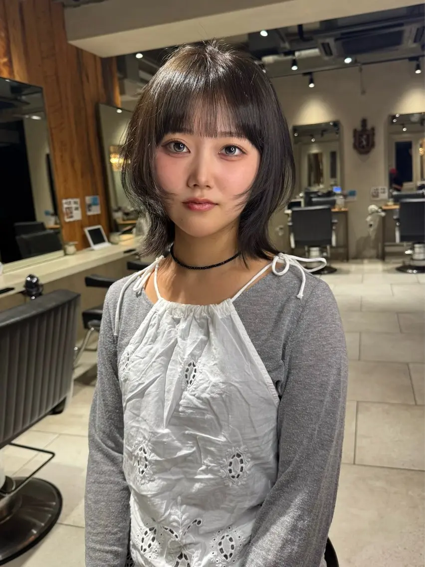 ショート カット ボブ／メンズパーマ 琢磨のヘアスタイル