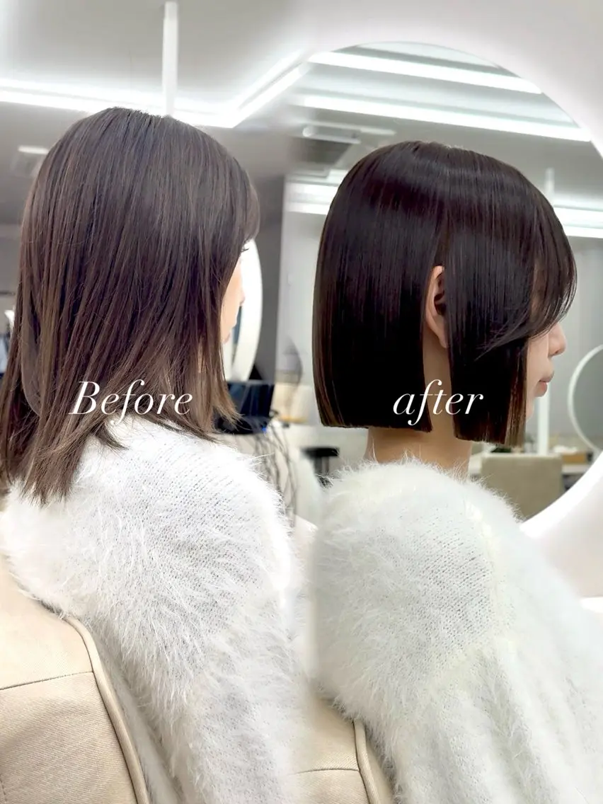 ミディアム ボブ 松本 雄嗣のヘアスタイル