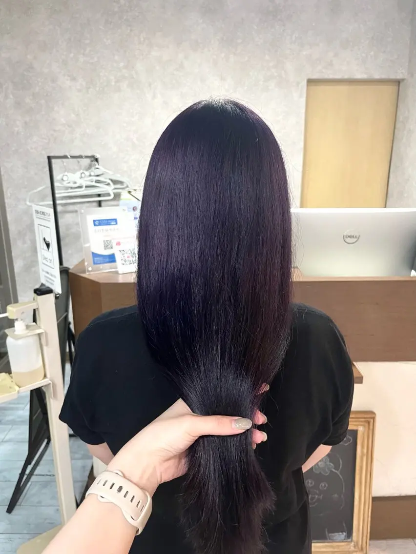 ロング カラー ブリーチ ラベンダーカラー 村田梨乃/ minim hairのヘアスタイル