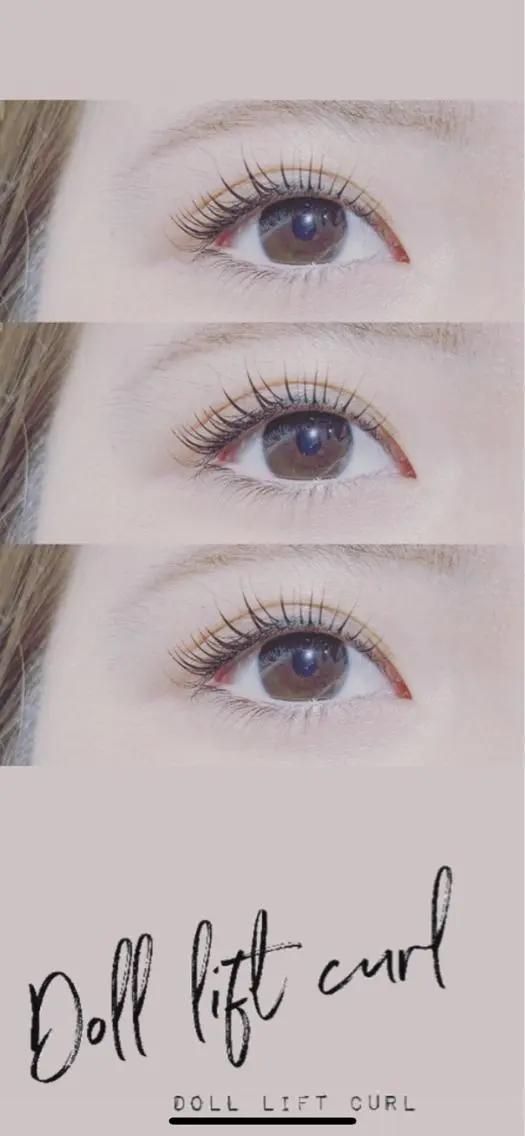 Doll lift curl🧡進化系まつ毛パーマ【トリートメント付】の写真