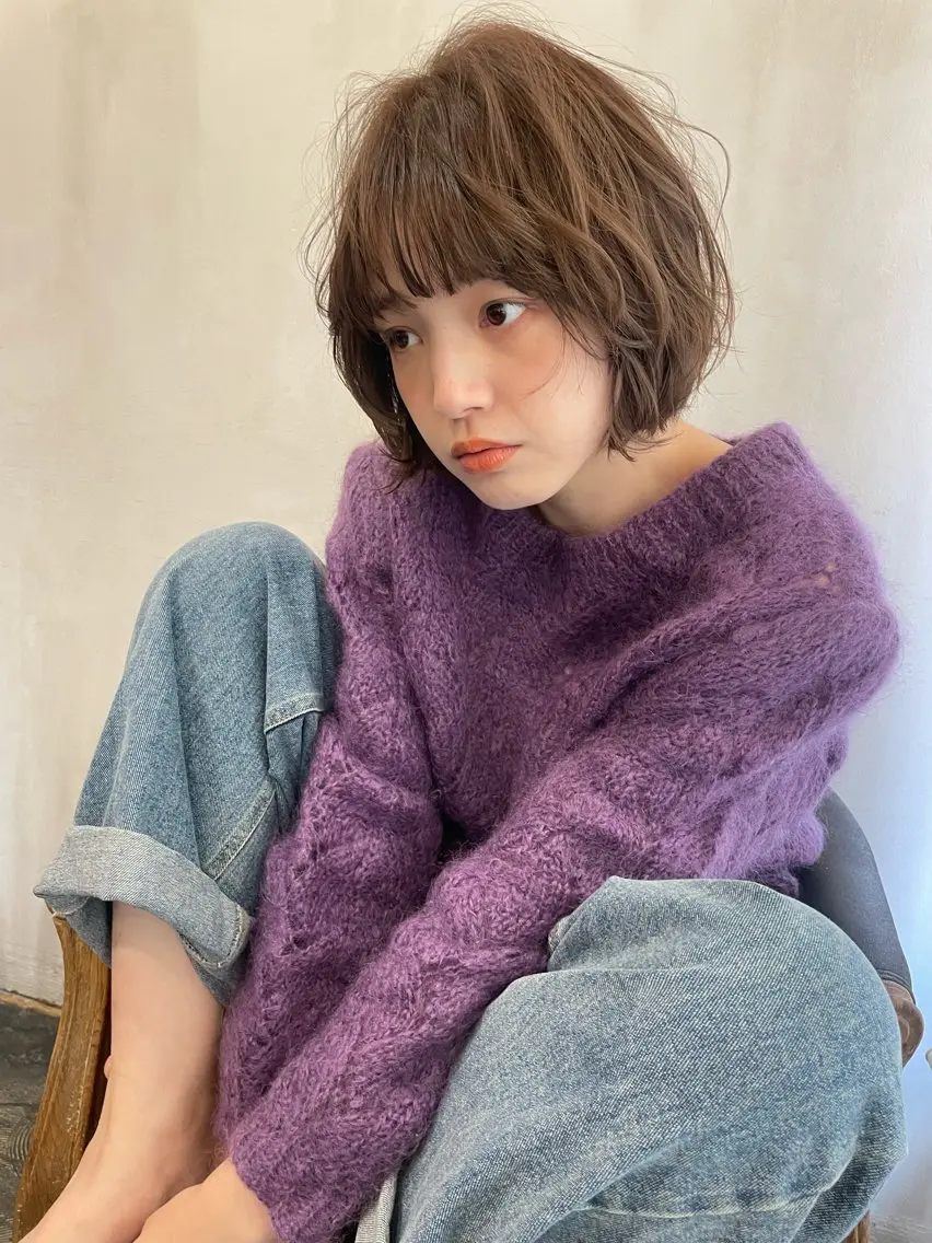 ショート カラー ショート/ボブ/ 心斎橋/宮脇美奈のヘアスタイル