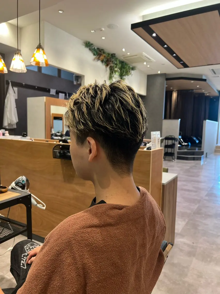 ショート メンズ ナチュラルカラー√ そーた√蒲生四丁目のヘアスタイル