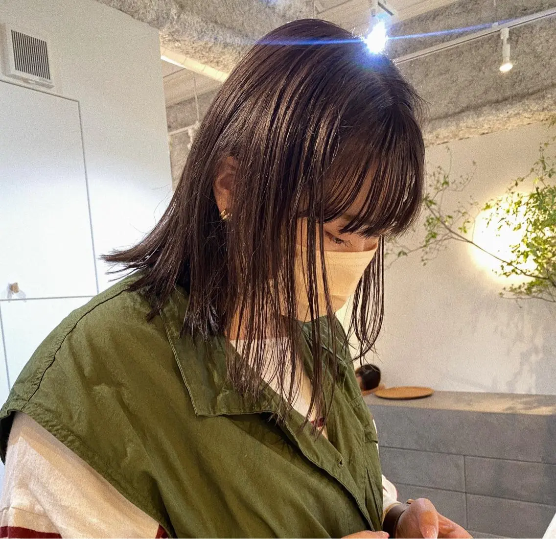 ミディアム カラー ブリーチ 砂原 ひよりのヘアスタイル