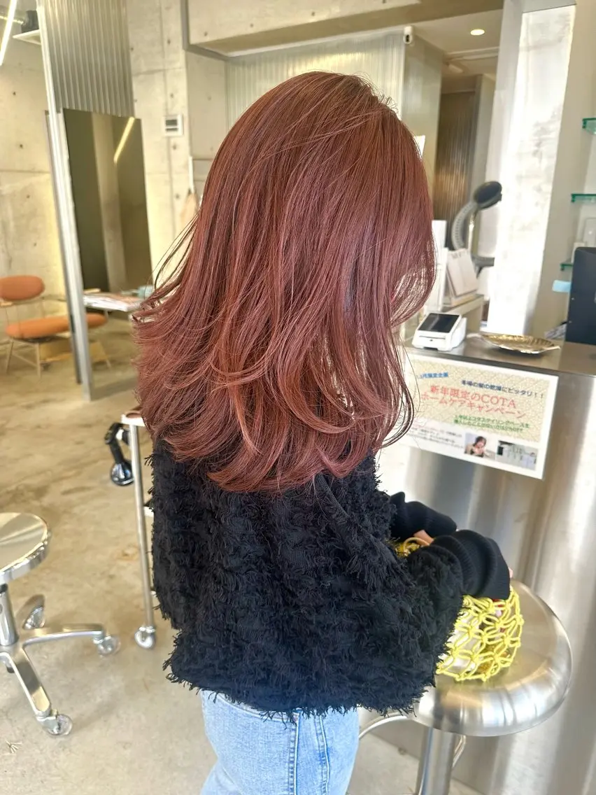 セミロング ヘアカラー YUIMARL岡山店 HONOKAのヘアスタイル