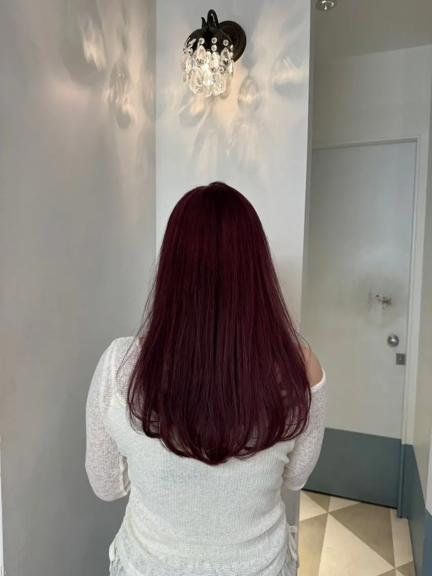 ロング ヘアカラー トリートメント 天真/グレージュ 、透明感カラーのヘアスタイル