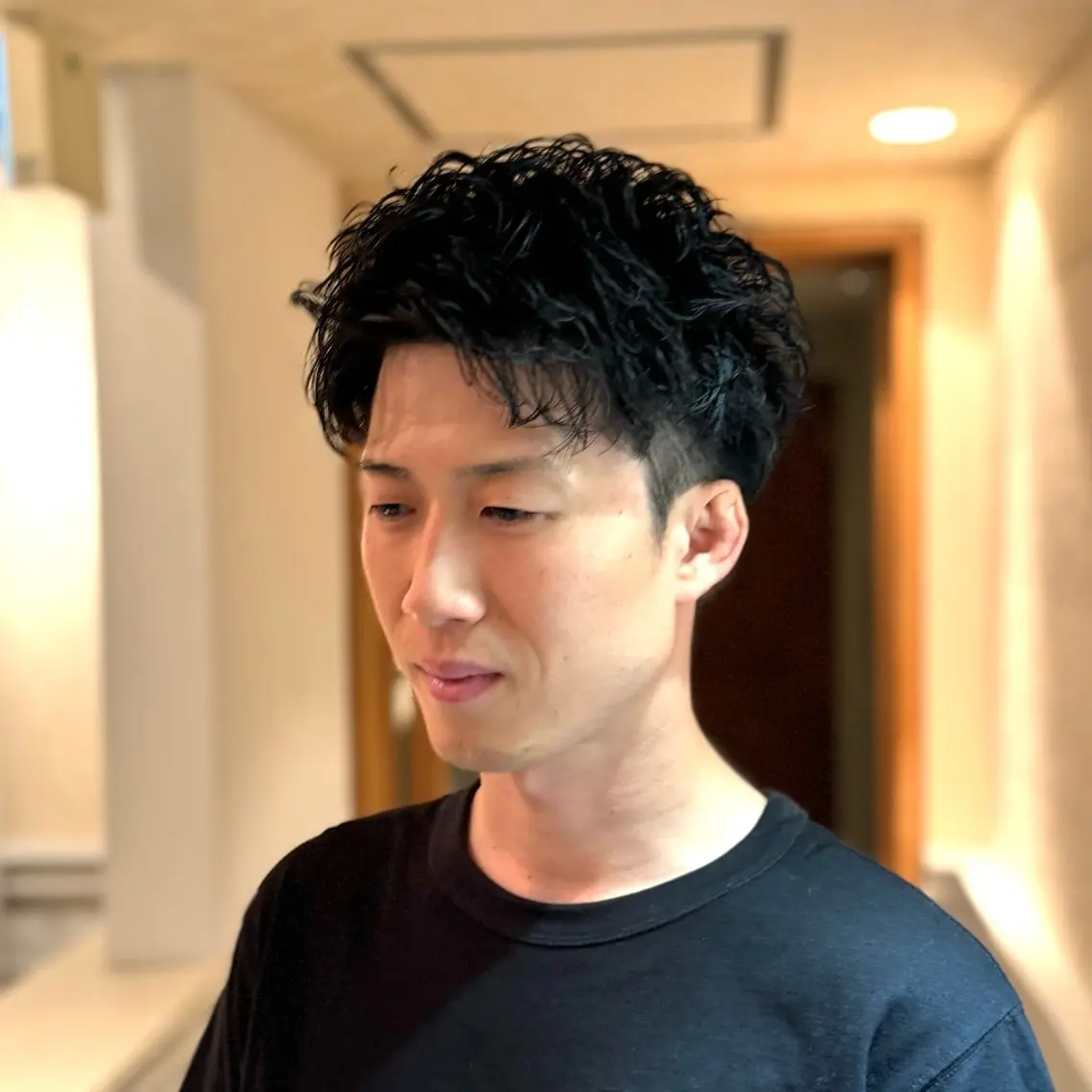 メンズ メンズパーマ ラフショート メンズパーマ 丸山のヘアスタイル