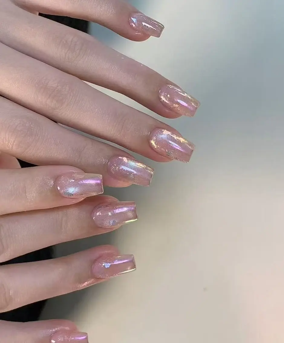 ネイル オーロラネイル フラワーネイル フットネイル フレンチネイル ジェルネイル ハンドネイル BabyYouMi nailのネイルデザイン