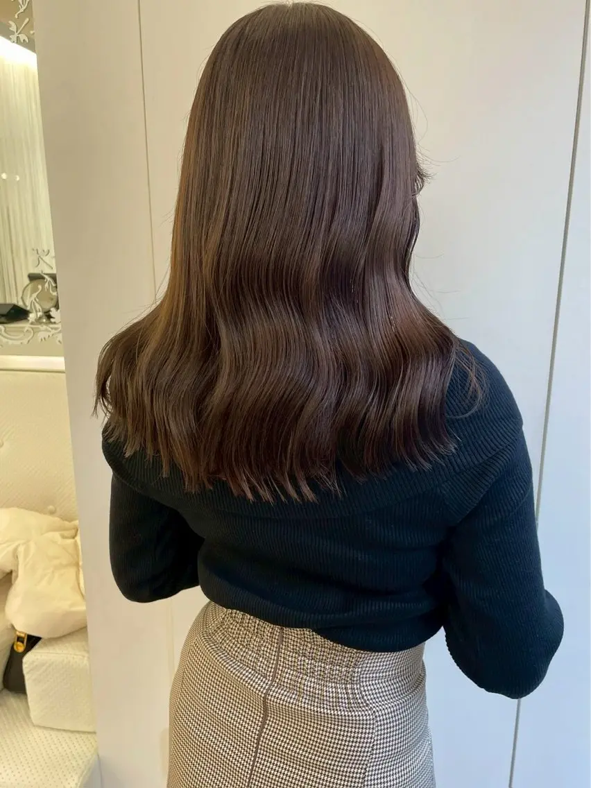 ロング カラー ヘアカラー ParveMix シンザトユヅキのヘアスタイル
