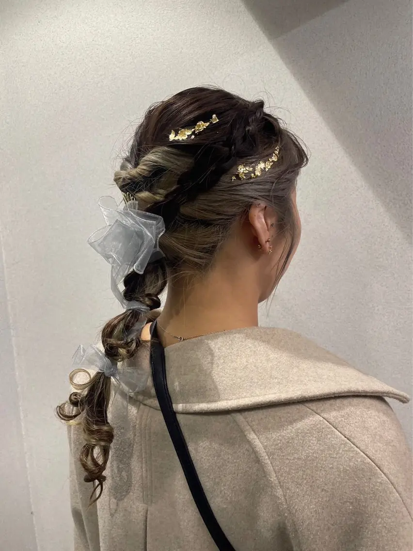 結婚式ヘアセットの写真