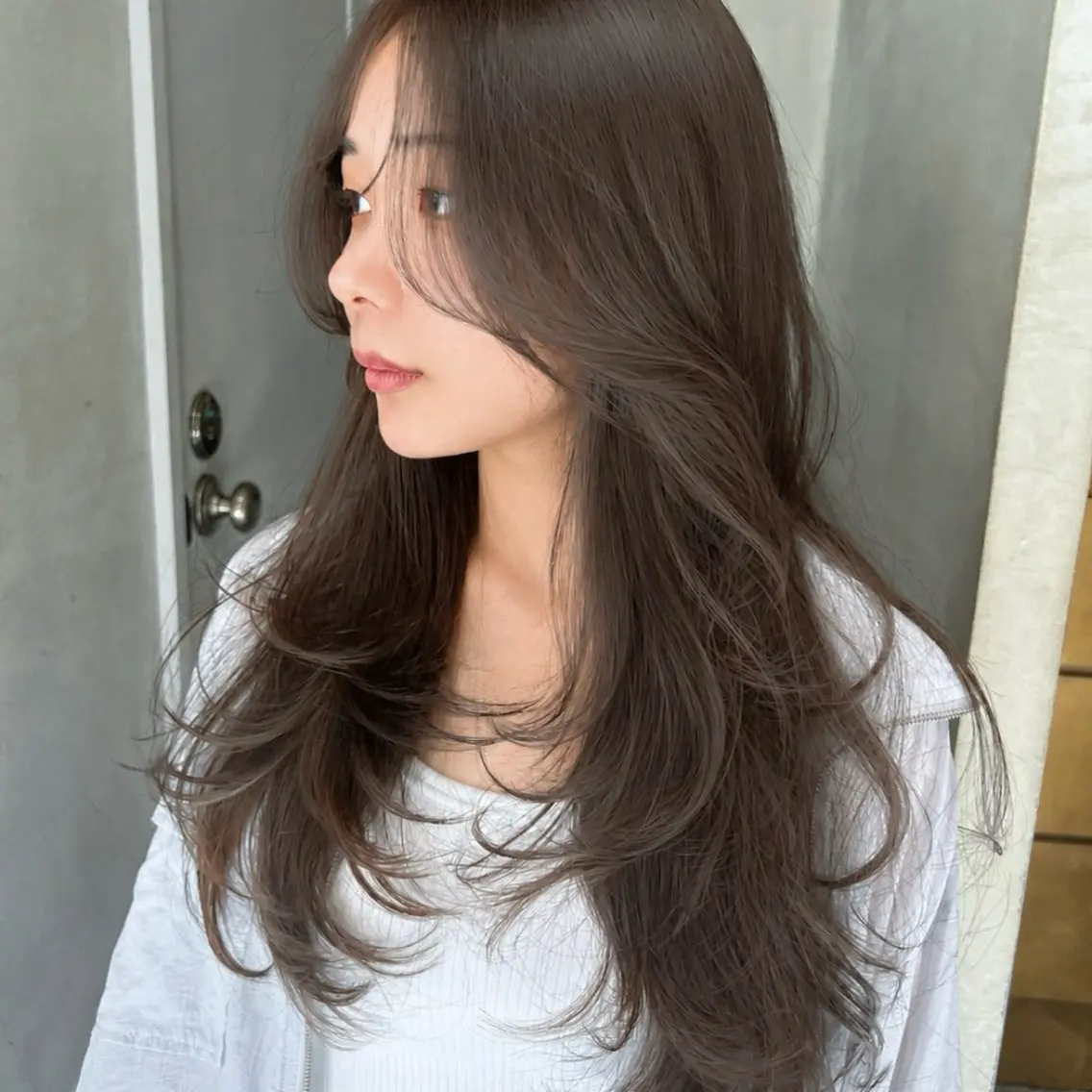 ロング ヘアカラー 🌟kyoka 艶髪ハッシュカットのヘアスタイル