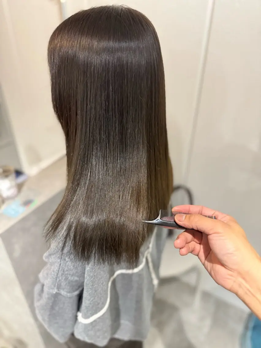 ミディアム カラー 髪質改善 トリートメント カット ヘアカラー トリートメント 夜23時まで予約🉑 reverieあきらのヘアスタイル