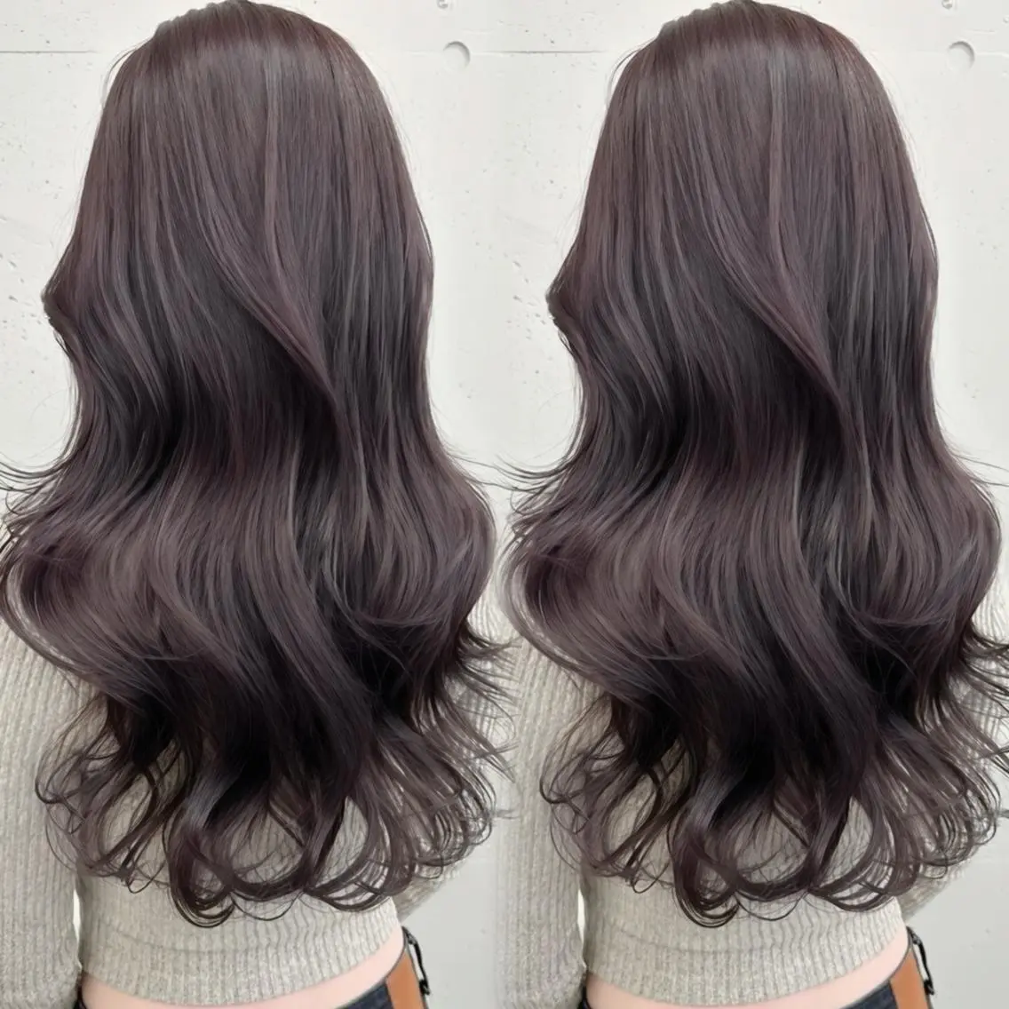 カラー セミロング 透明感カラー グレージュ ラベンダーカラー ラベンダーグレージュ ラベンダーグレー ヘアカラー トリートメント 透明感🪽艶カラー☆ トレンドヘア✨のヘアスタイル