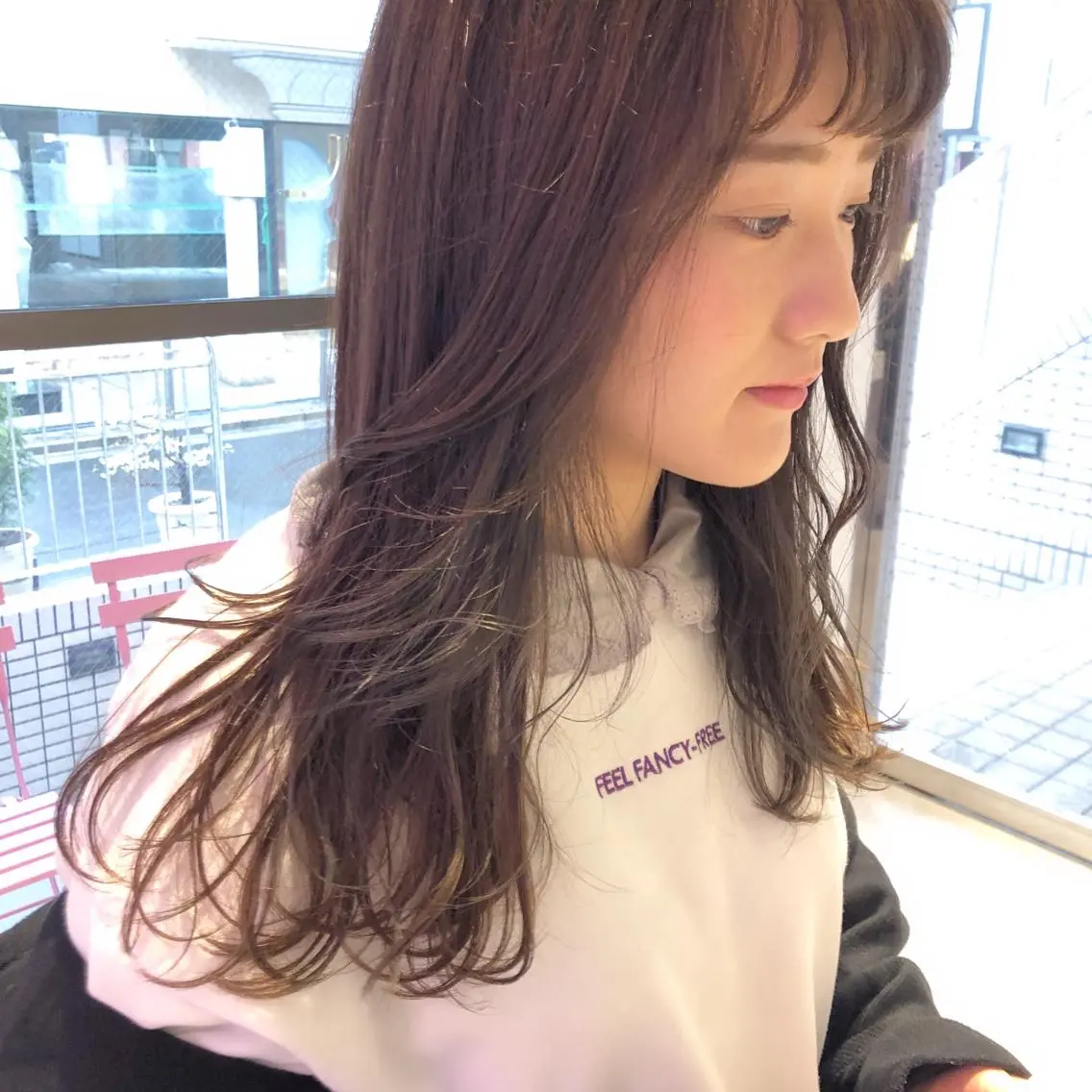 セミロング カラー パーマ ヘアアレンジ メンズ ネイル マツエク・マツパ イヤリングカラー 天神レイヤーカット No.1💖マユカのヘアスタイル