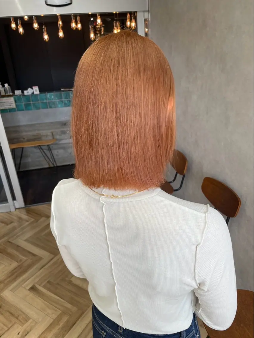 カラー ヘアカラー 平山 理奈のヘアスタイル