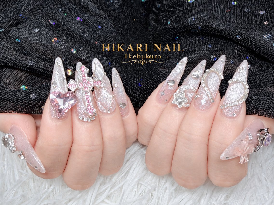 ネイル ハロウィン 持ち込み 冬ネイル クリスマス ハンドネイル HikariNail Ikebukuroのネイルデザイン