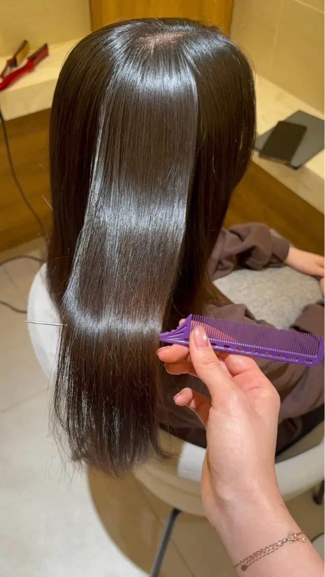 ミディアム 縮毛矯正 カラーモデル募集 / sakiのヘアスタイル