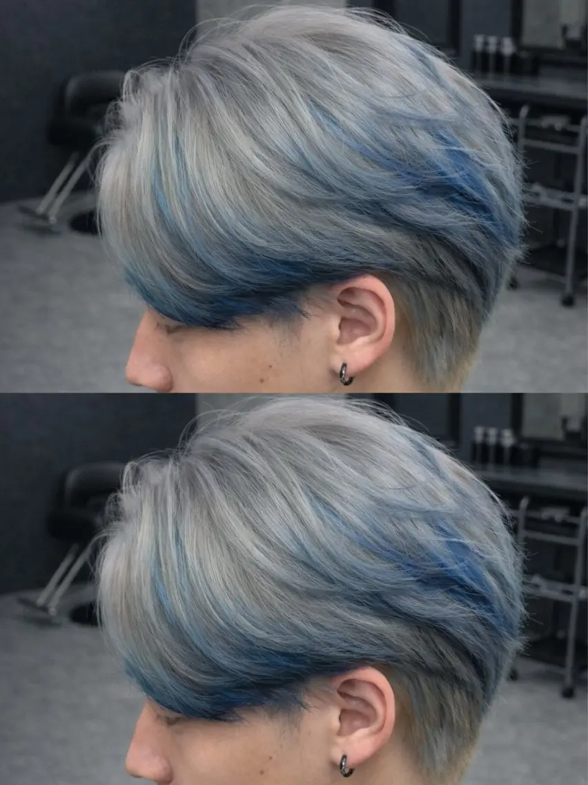 ミディアム カラー ヘアアレンジ メンズ ミディアムパーマ メンズパーマ メンズツイストパーマ 波巻きパーマ ツイストパーマ カット トリートメント ヘッドスパ ヘアセット 🔥ニュアンス フェザー小林海斗🔥のヘアスタイル