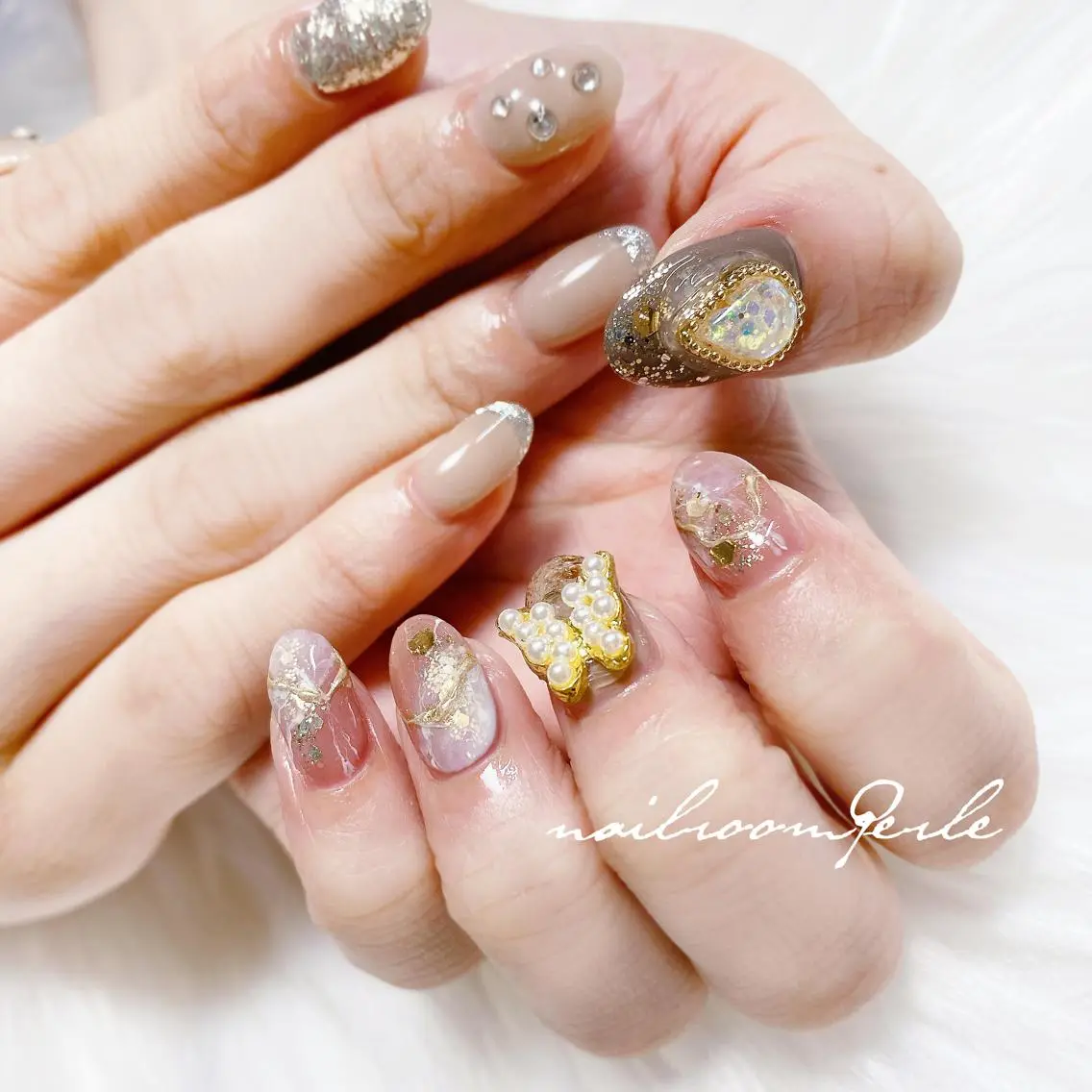 ネイル ハンドネイル nail room Perleのネイルデザイン