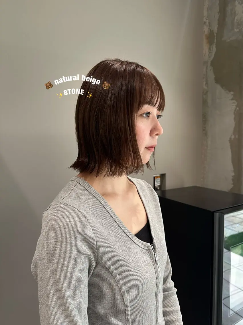 🫧カット(レイヤーカット、ボブカット、ショートカット)+カラー+ioeオリジナルトリートメント🫧の写真
