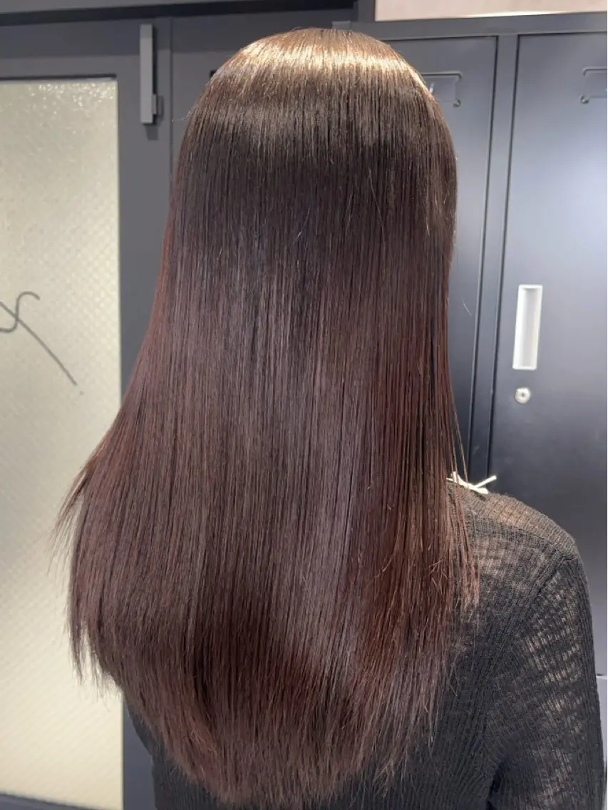 セミロング カラー 透明感カラー 髪質改善 縮毛矯正 ヘアカラー 《.Xian》ナツミ /ボブ/顔周りカットのヘアスタイル