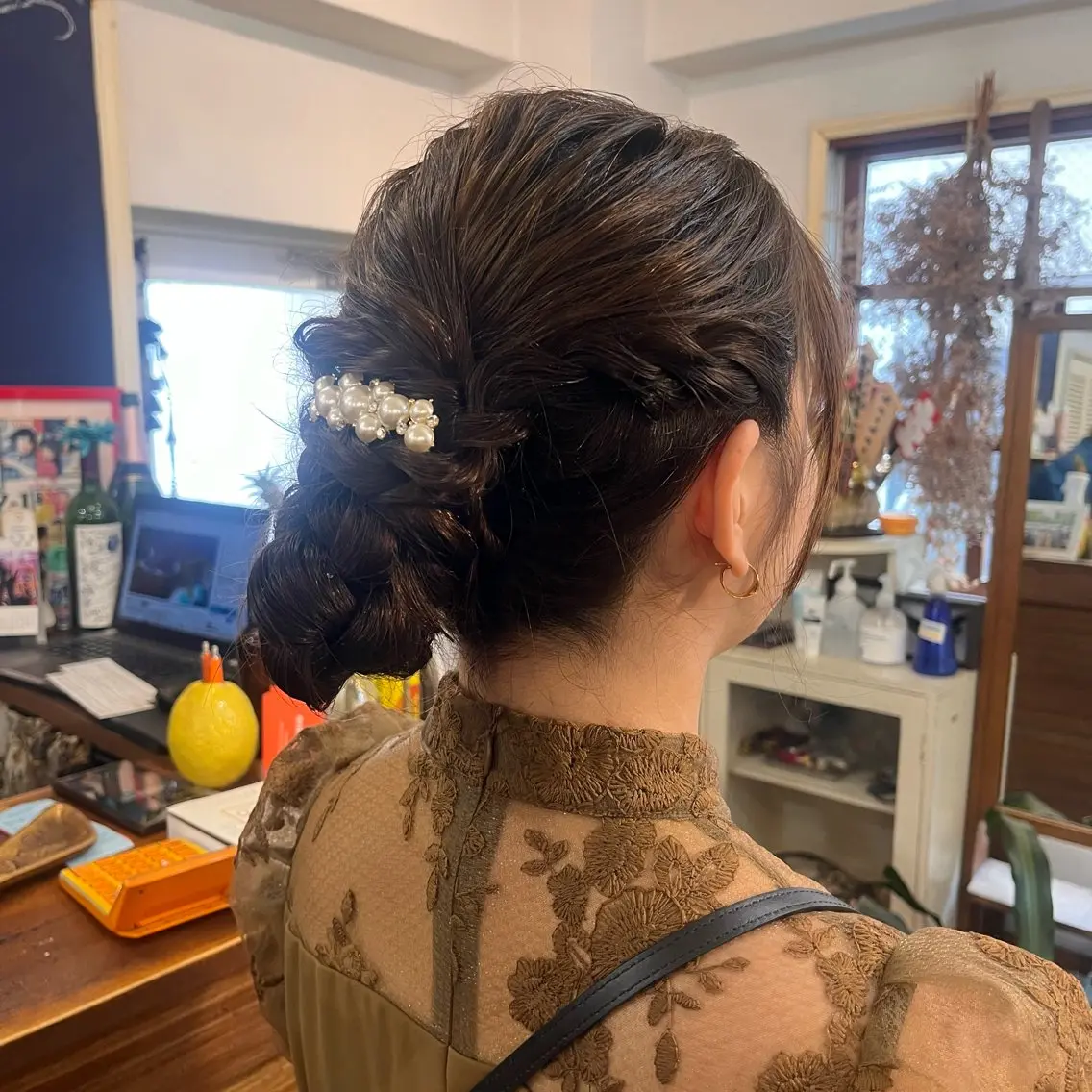 ヘアアレンジ 結婚式・ブライダル mary'sメリー /ニュアンスカラーのヘアスタイル