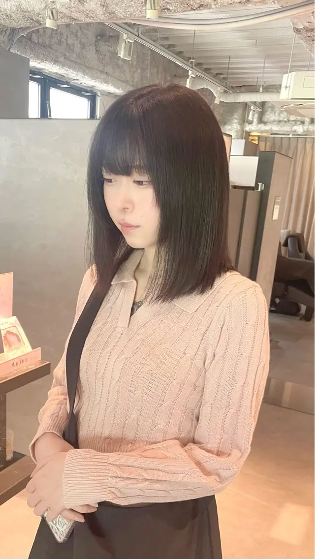 ミディアム カット ヘアカラー CHERIM ❤️🔥新家光葉のヘアスタイル