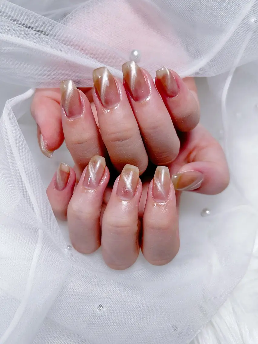 JRオフ無料🌸マグネット💅フラッシュネイル💅パーツ2点❤️ ケア込み🌟ソフトジェルオフ無料 メンズokの写真