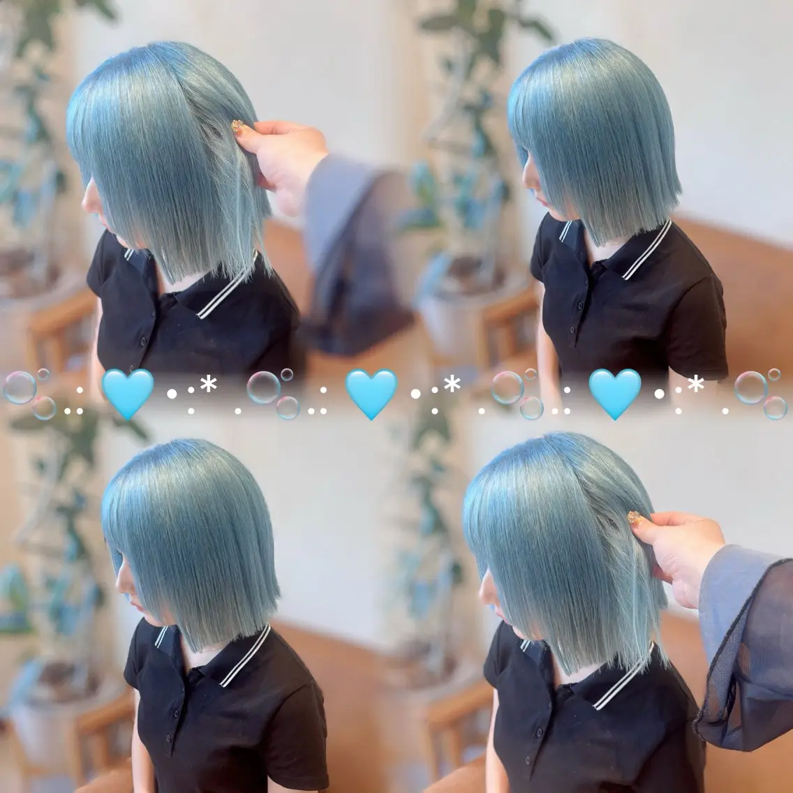 ショート カラー ヘアカラー MEGU/layer cut/透明感カラーのヘアスタイル
