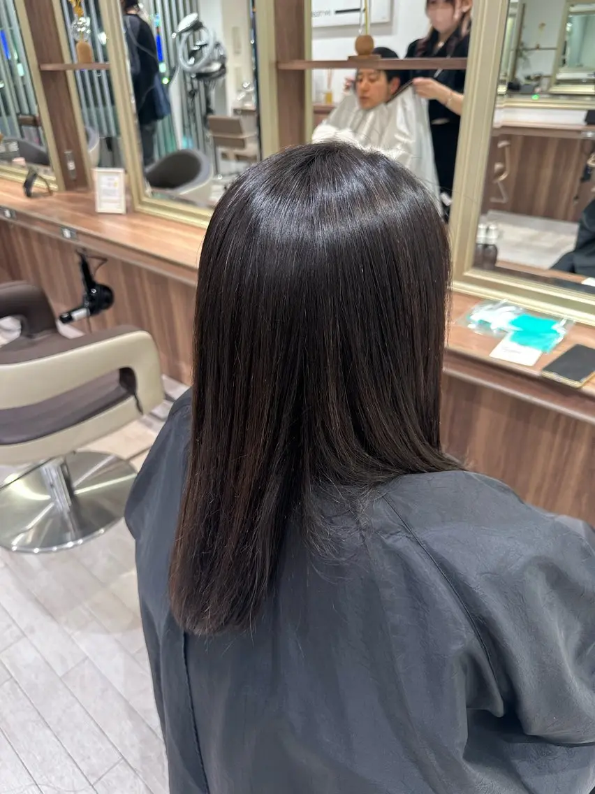 ロング カット ヘアカラー 清瀬駅/痛ませない 縮毛矯正/山崎のヘアスタイル