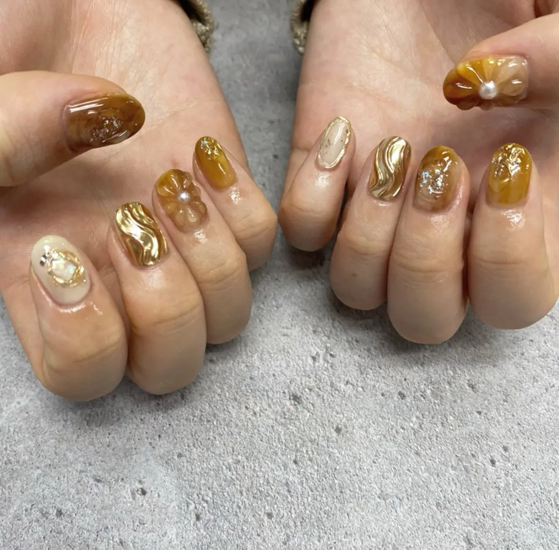 ショート ハンドネイル nailst MIKUのネイルデザイン