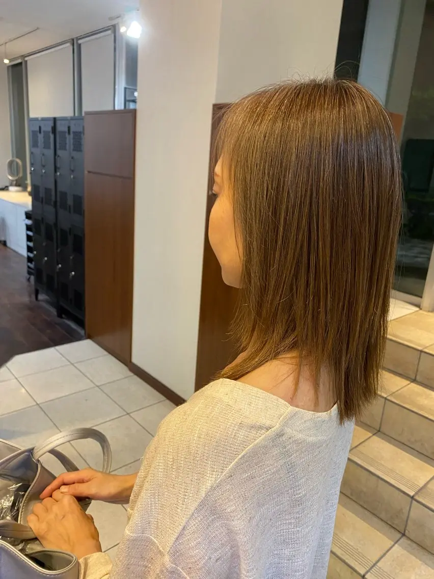 ミディアム レイヤー支持no.1 ☆笠原翔一のヘアスタイル
