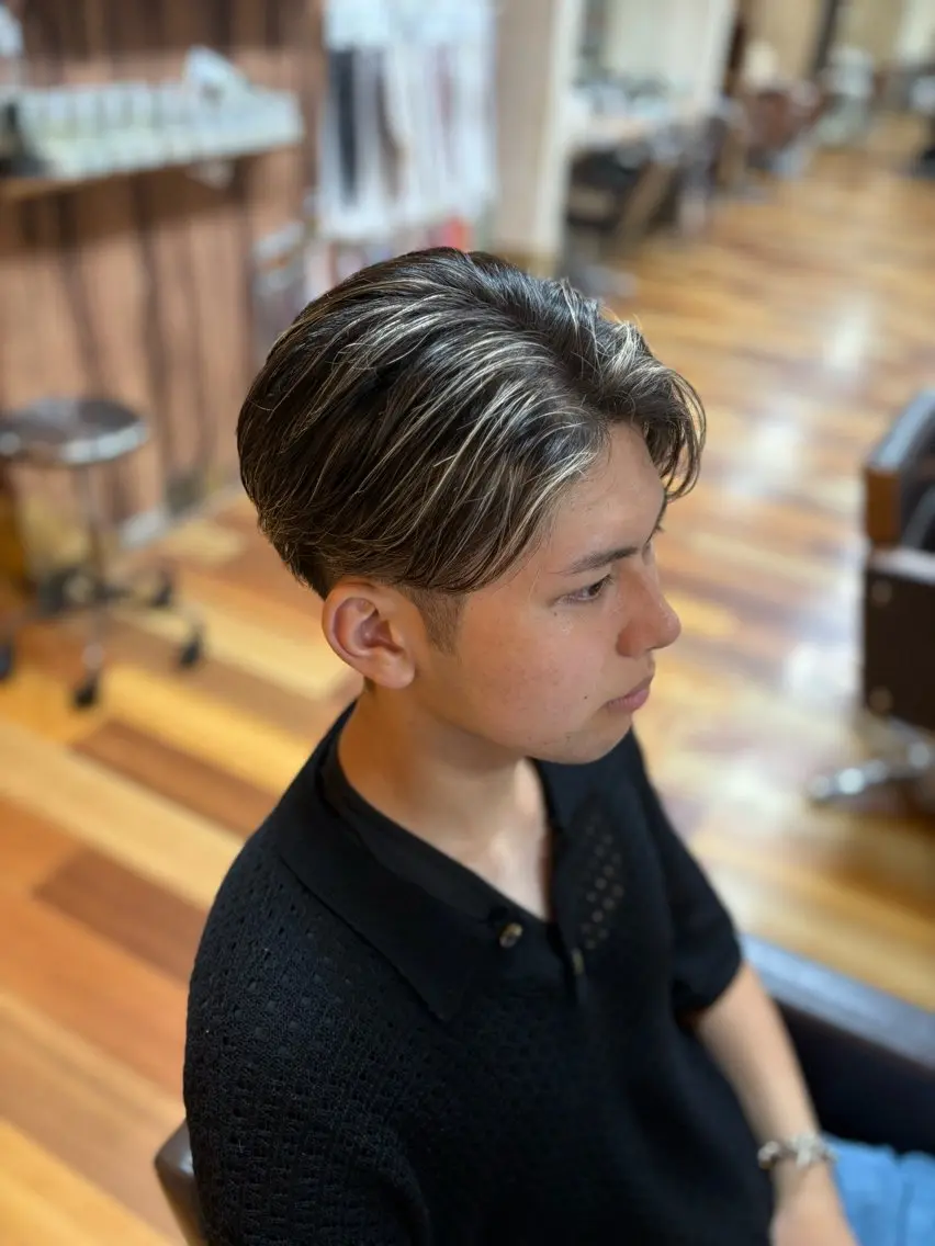 カラー メンズ 曲がる縮毛矯正🌀 篠崎蓮　金沢文庫のヘアスタイル