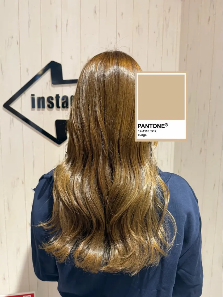 カラー ベージュカラー Agu.hair ミサキのヘアスタイル