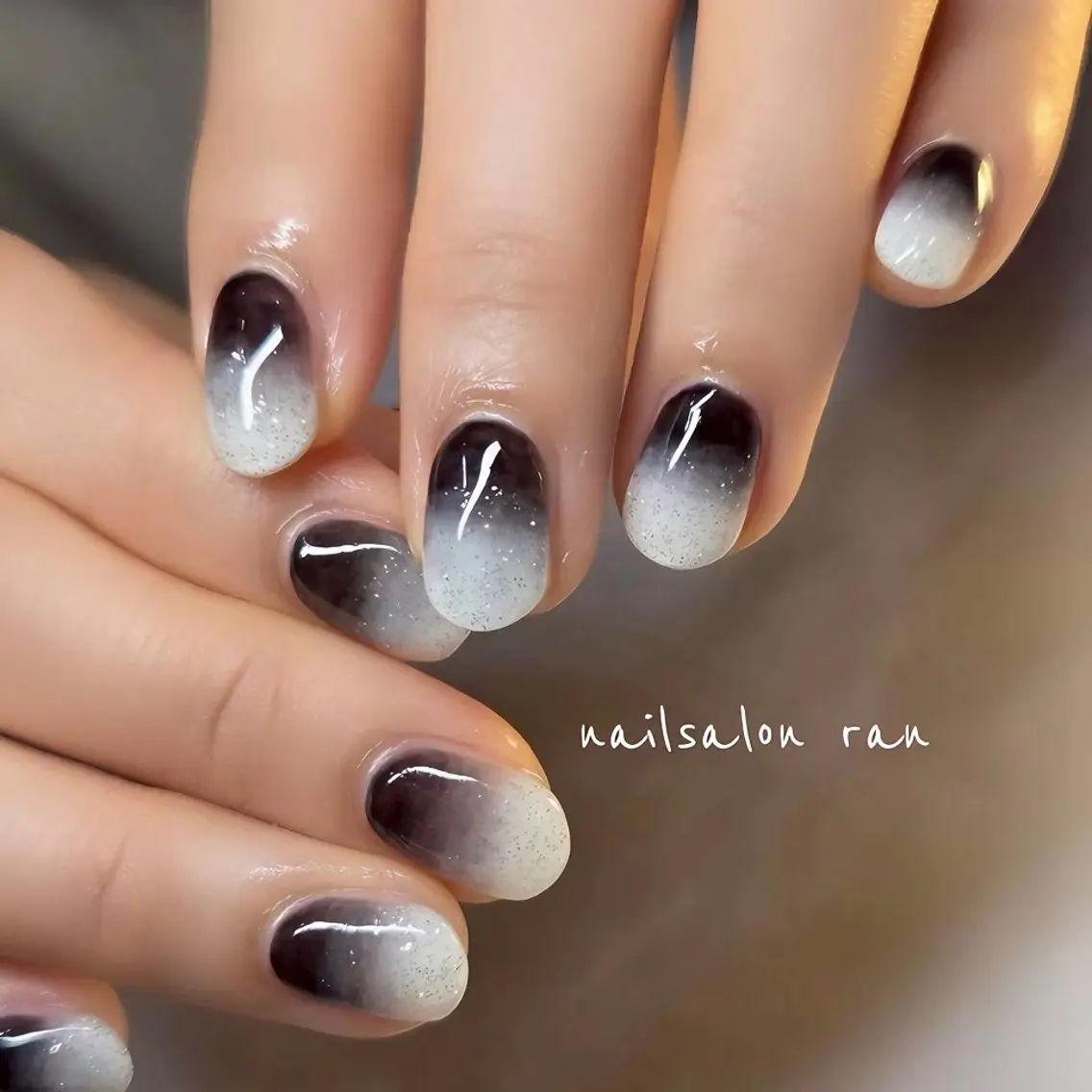 ネイル グラデーション ハンドネイル ハンドケア nailsalon ranのネイルデザイン