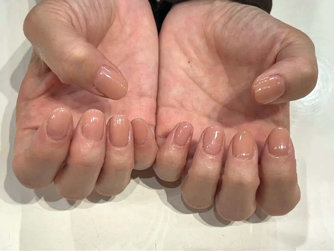 ネイル ワンカラーネイル SHELLNAIL NOAのネイルデザイン
