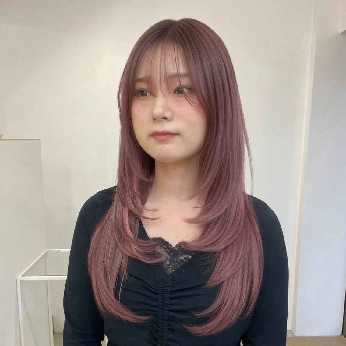 ロング カット mihane fit hueのヘアスタイル