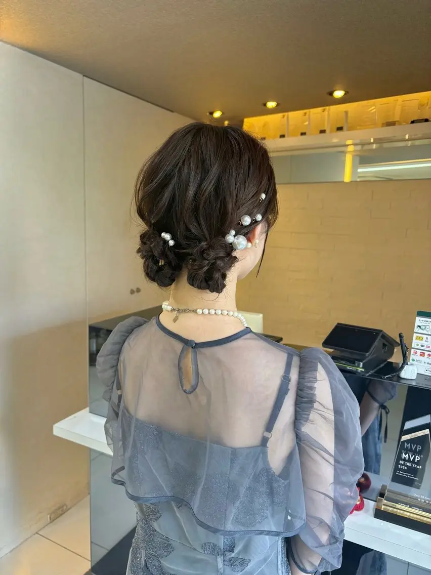 ヘアアレンジ 浴衣 ヘアセット ヘアセット/眉毛カッ ト/Nana〻のヘアスタイル