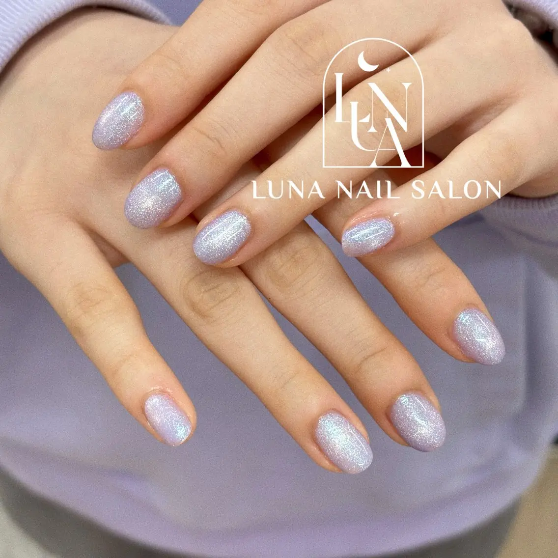 ネイル アートネイル フレンチネイル ジェルネイル ガラスフレンチ 韓国ネイル ハンドネイル ハンドケア LUNA Nail salon💕のネイルデザイン