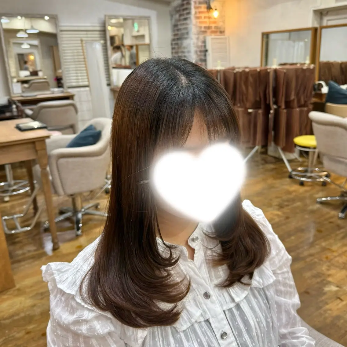 ロング 顔周りカット レイヤーカット 🫧 池袋cielo アヤネ 🩰のヘアスタイル