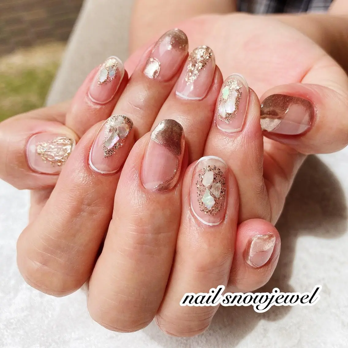 ネイル ハンドネイル nail snowjewelのネイルデザイン