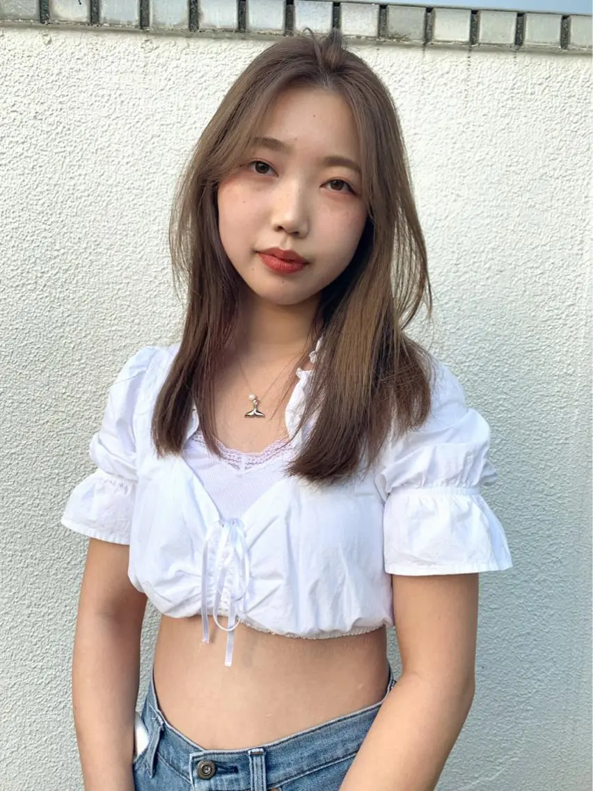 高発色透明感カラー+カット+2stepトリートメントの写真