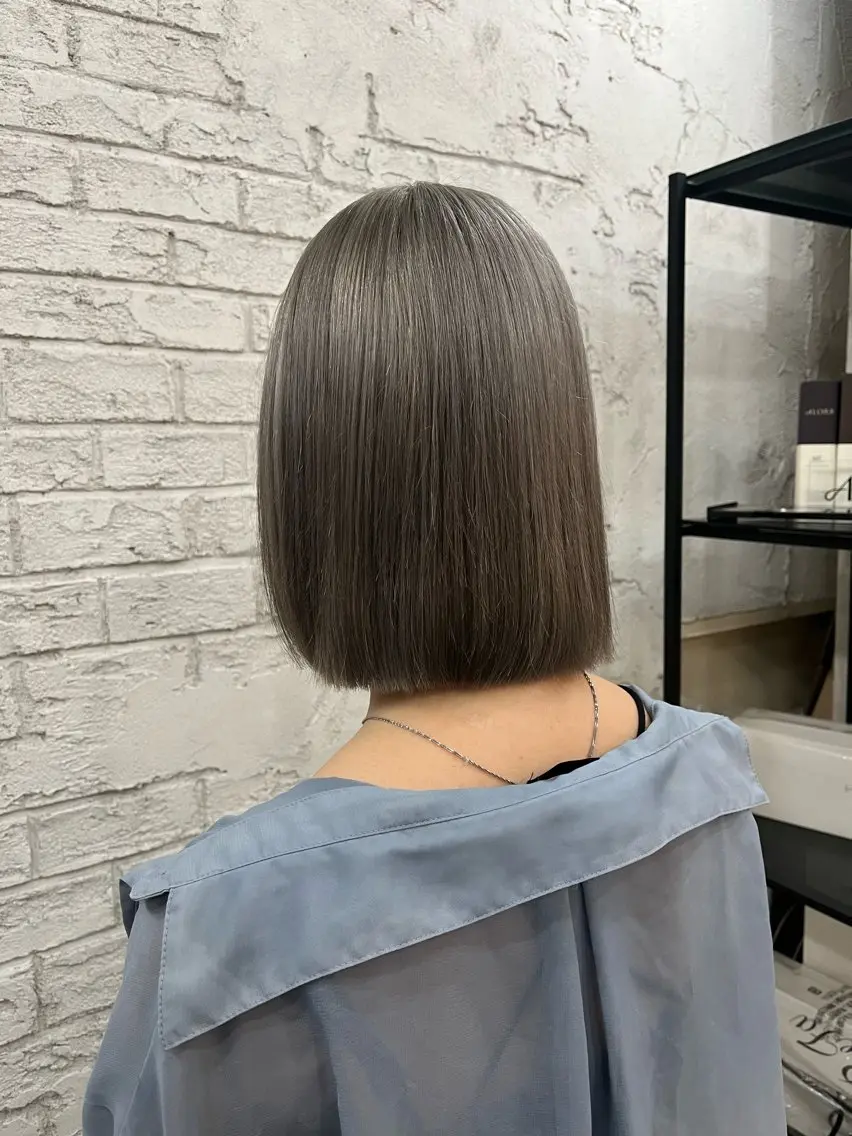 ミディアム 🪽髪質改善縮毛矯正 🤍MIU🤍のヘアスタイル