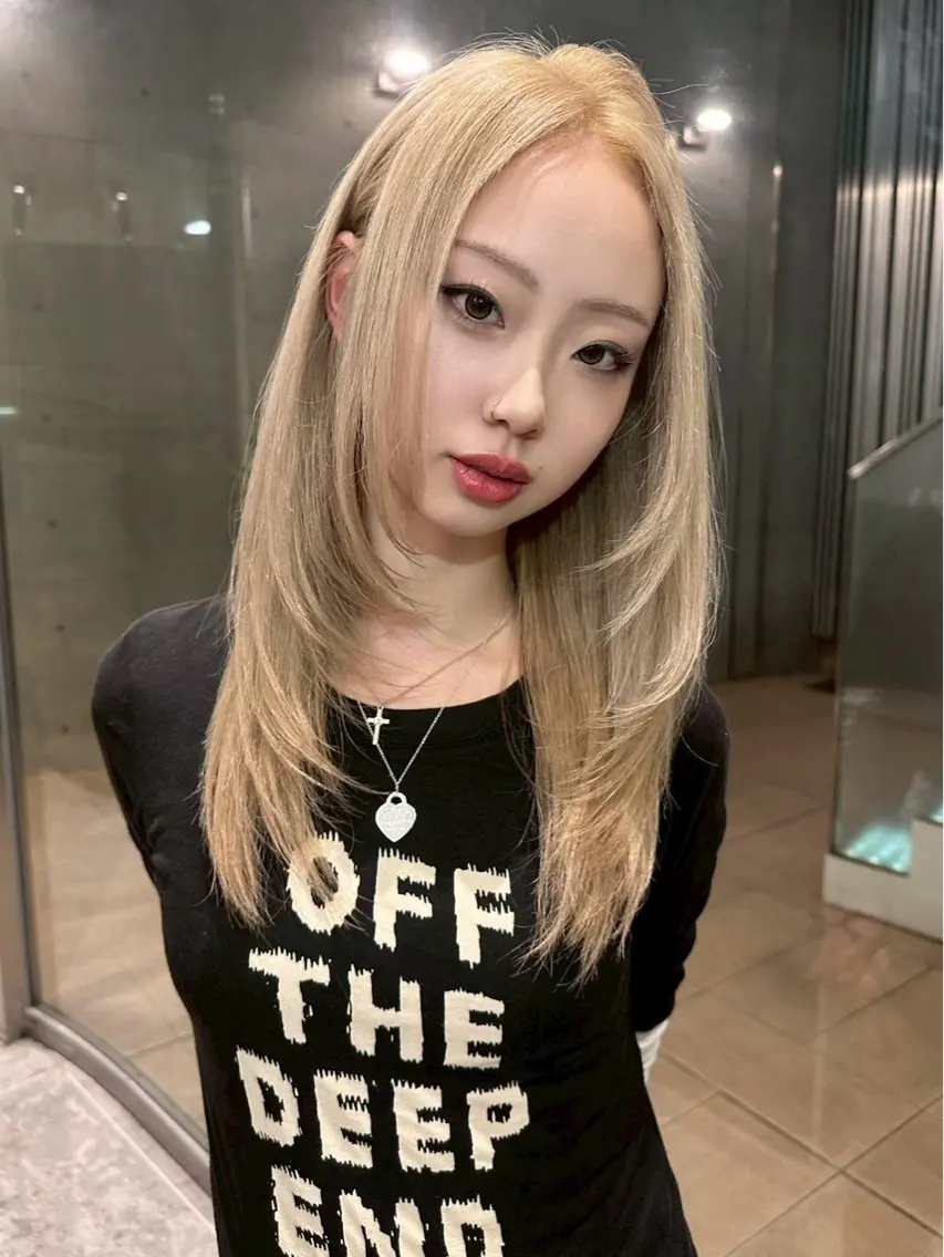 ミディアム カット ヘアカラー トリートメント ‎🤍髪質改善‎🤍 レイヤーカット‎🤍のヘアスタイル