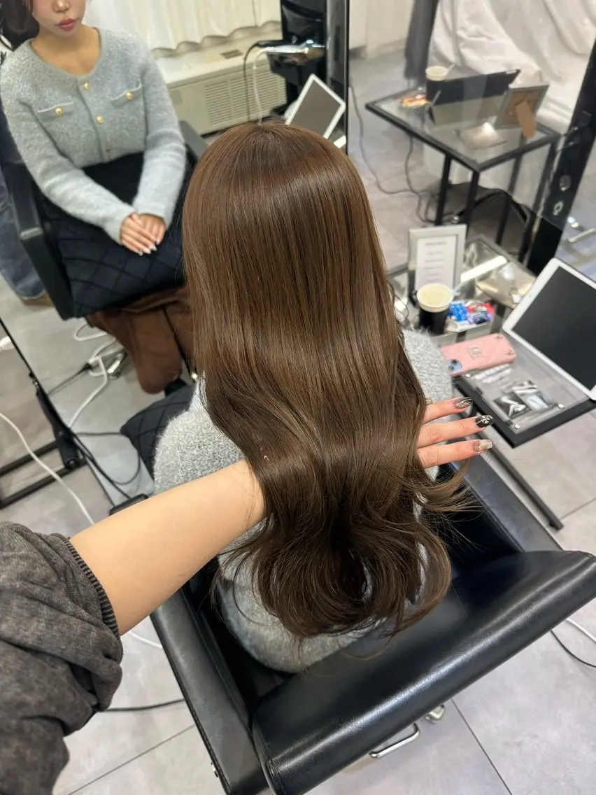 ロング ヘアカラー トリートメント 盛れるヘア♡ 韓国Styleのヘアスタイル